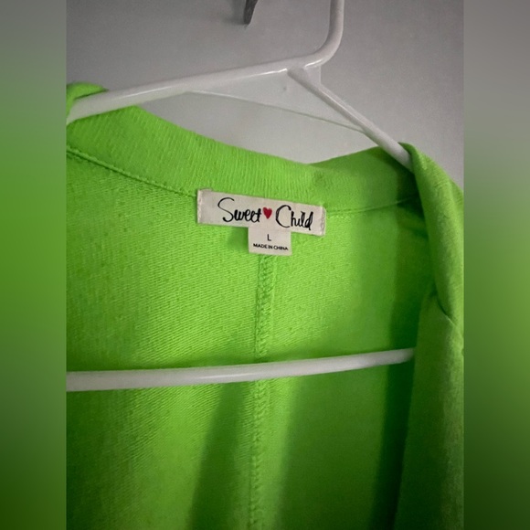 Bright Green Polyester Blazer - Picture 3 of 7